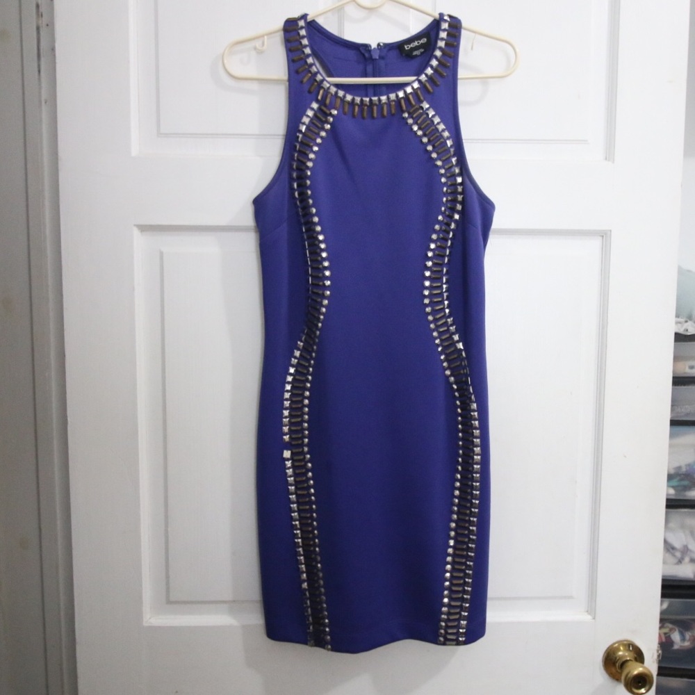 Bebe Embellished Dress Bodycon